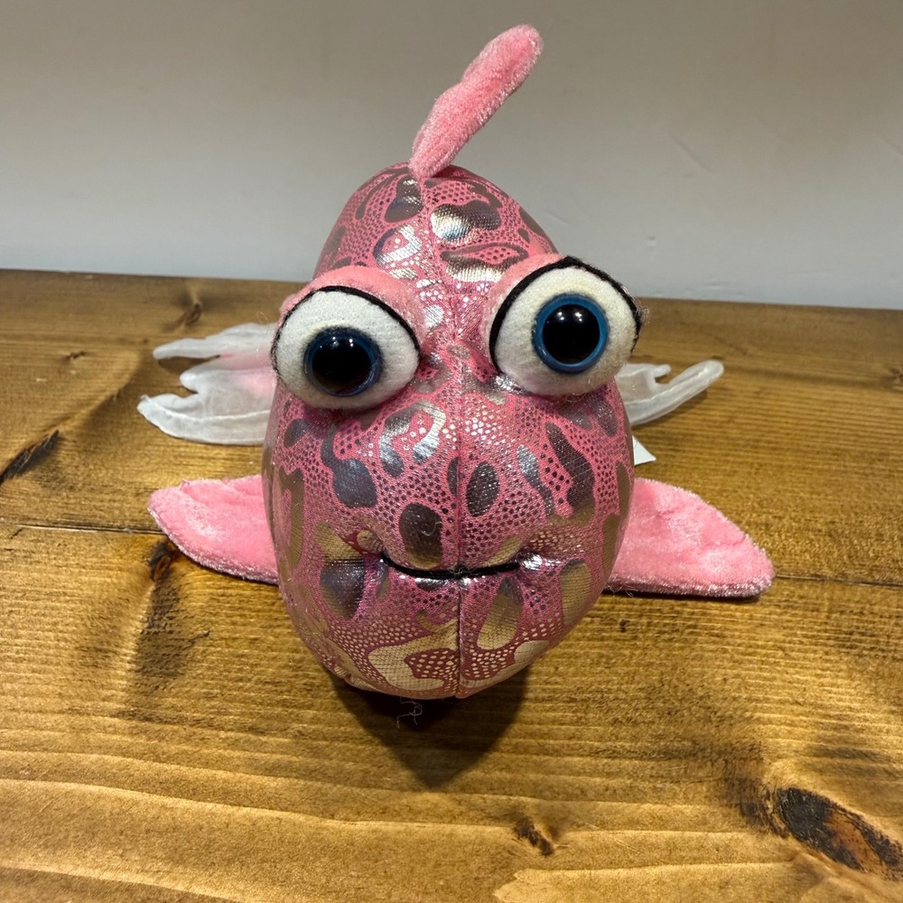 Webkinz Lil' Kinz Pink Glitter Fish HS525 Ganz Plush Stuffed Animal No Code